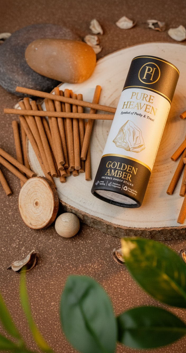 GOLDEN AMBER INCENSE DHOOP STICKS