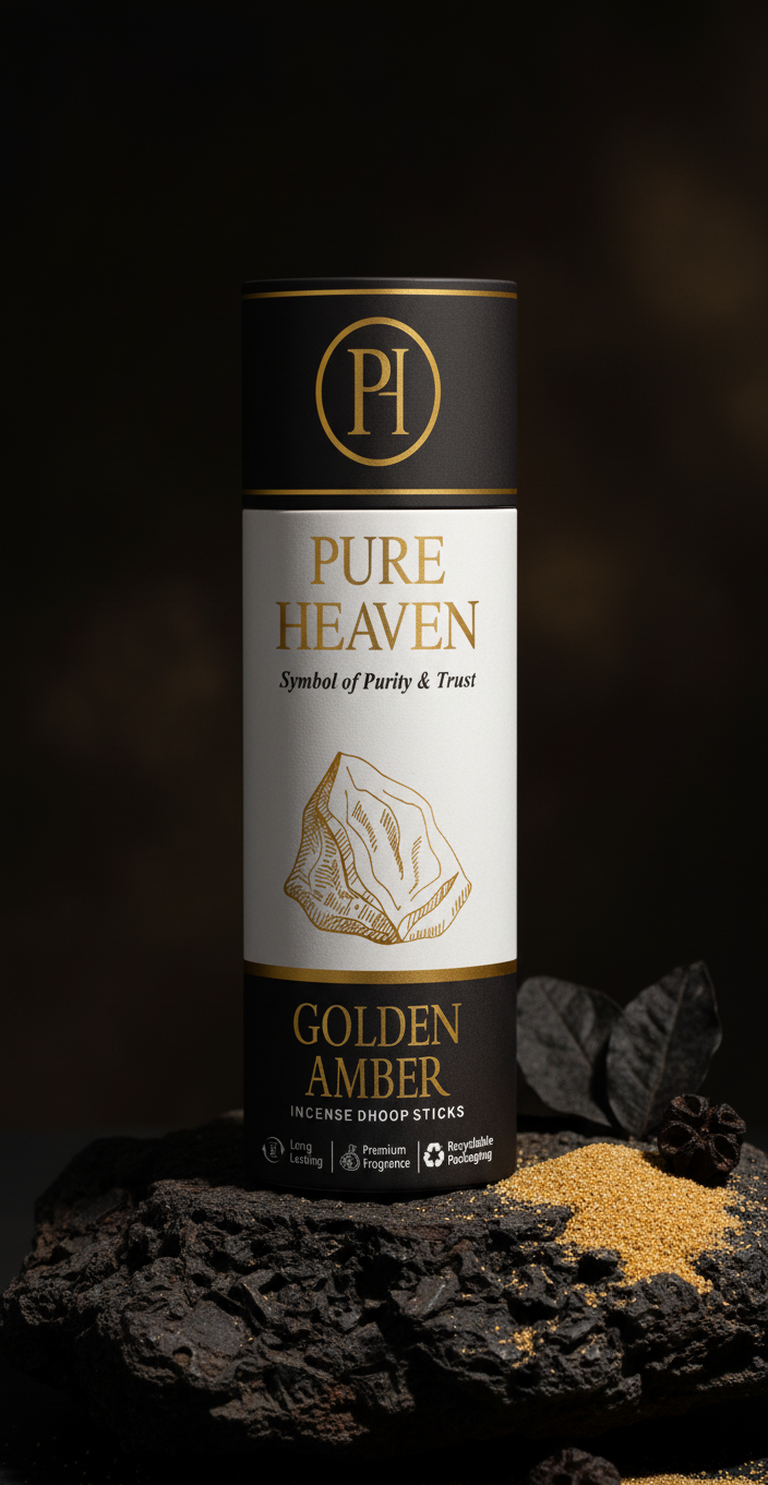 GOLDEN AMBER INCENSE DHOOP STICKS