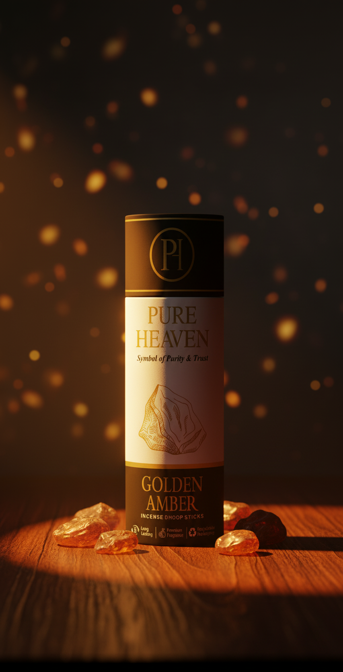 GOLDEN AMBER INCENSE DHOOP STICKS